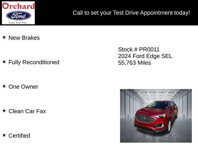 Certified 2024 Ford Edge SEL AWD/4WD image 7