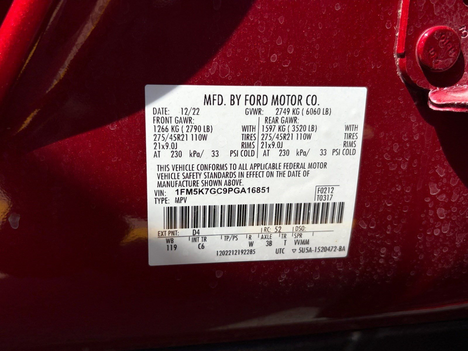 Certified 2023 Ford Explorer ST w/ Equipment Group 401A RWD image 25