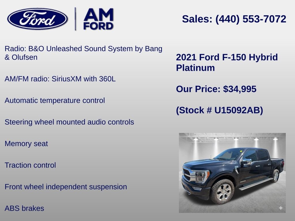 Certified 2021 Ford F150 Platinum w/ Equipment Group 701A High AWD/4WD image 18