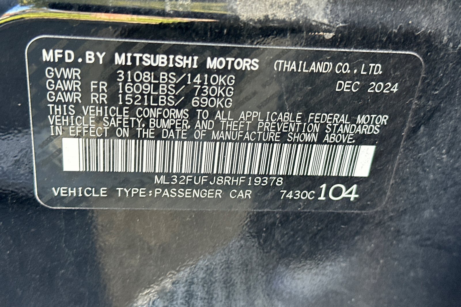 Used 2024 Mitsubishi Mirage G4 FWD image 25