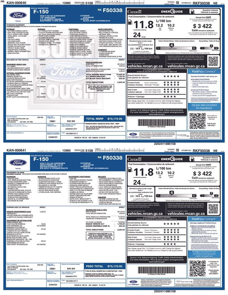 Certified 2024 Ford F150 XLT w/ Equipment Group 302A MID AWD/4WD image 37