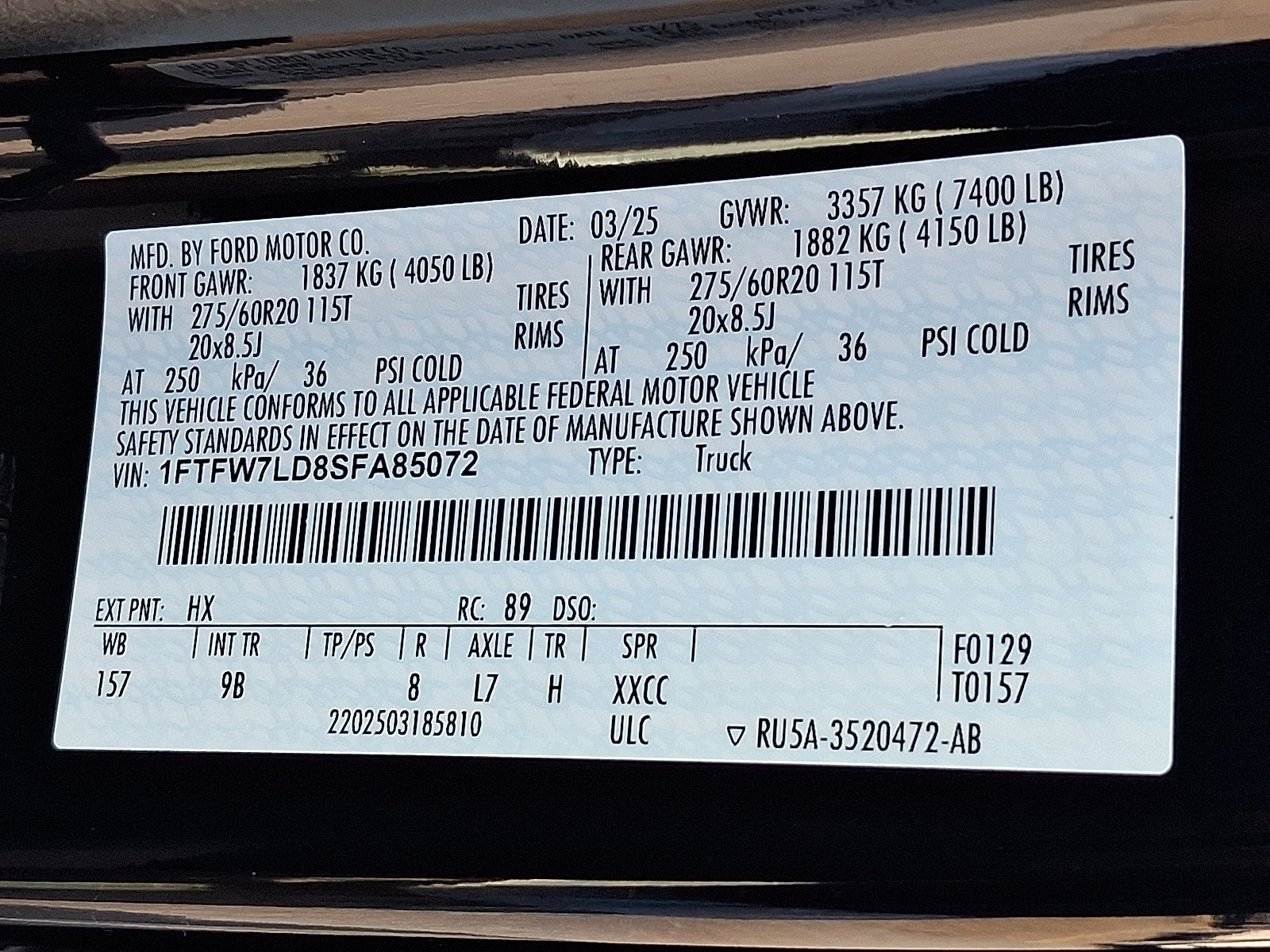 Certified 2025 Ford F150 Platinum w/ Equipment Group 702A High AWD/4WD image 27