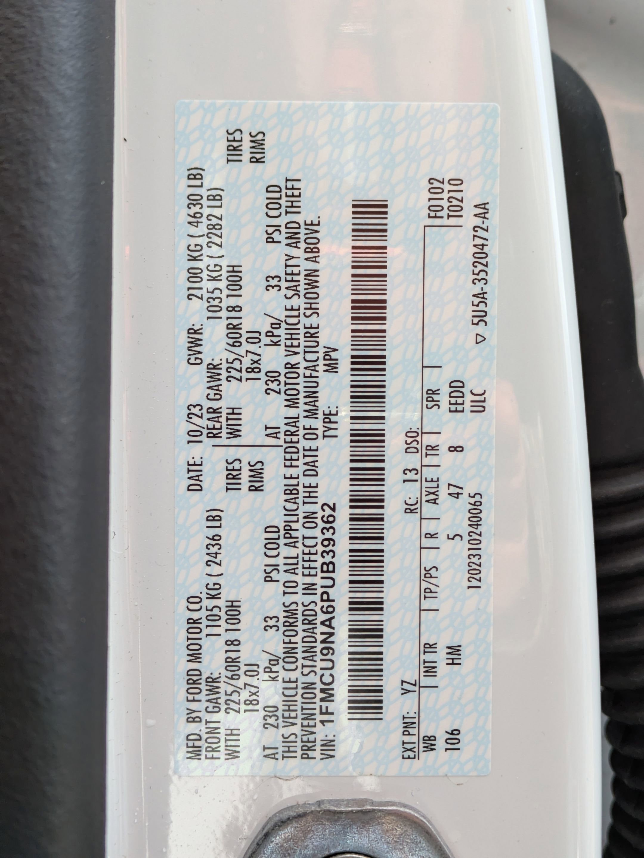 Certified 2023 Ford Escape ST-Line Select w/ Tech Pack #1 image 24