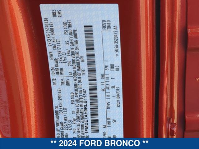 Certified 2024 Ford Bronco Big Bend AWD/4WD image 24