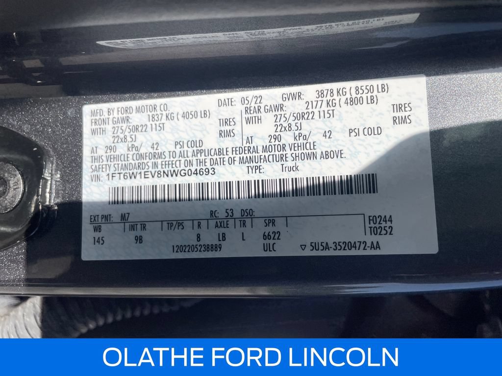 Certified 2022 Ford F150 Lightning Platinum AWD/4WD image 16