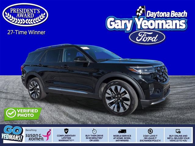 Certified 2025 Ford Explorer Platinum w/ LUX Leather Package