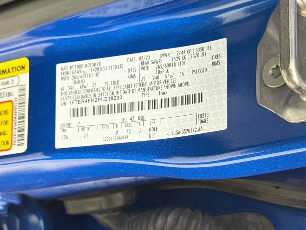 Certified 2023 Ford Ranger XLT w/ Equipment Group 301A Mid AWD/4WD image 30