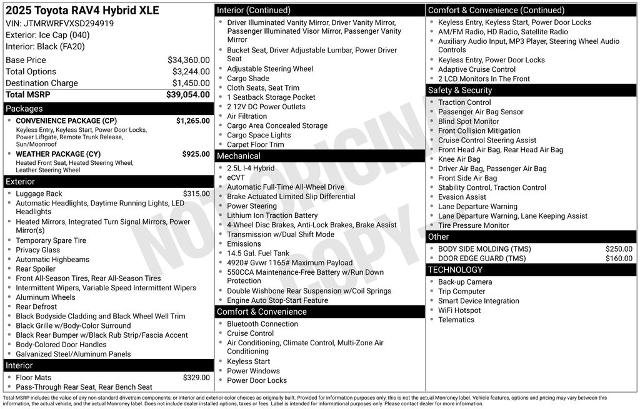 Used 2025 Toyota RAV4 XLE w/ Convenience Package image 14