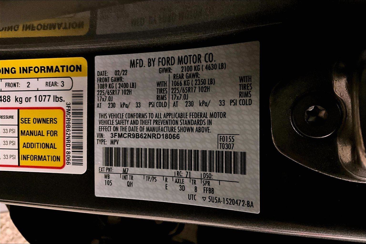 Certified 2022 Ford Bronco Sport Big Bend w/ Convenience Package image 32