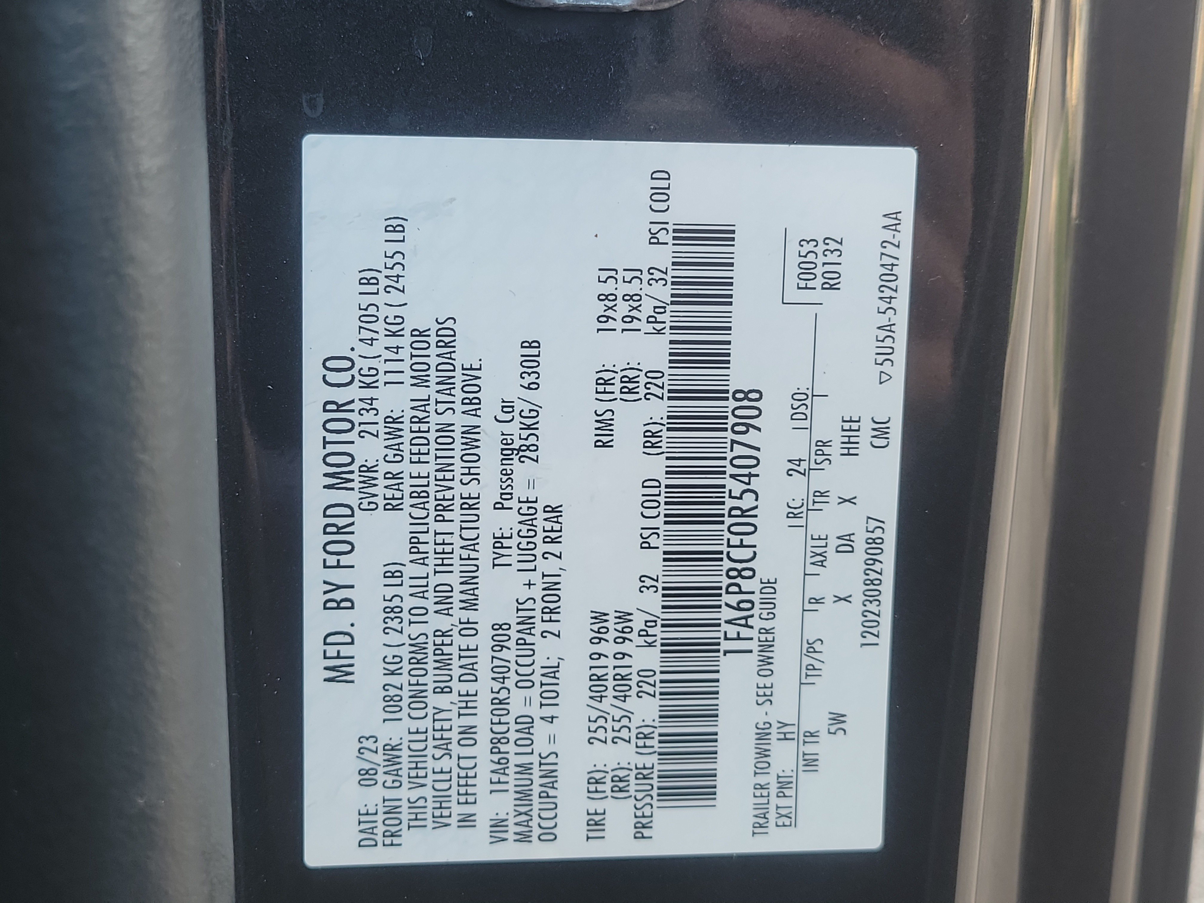 Certified 2024 Ford Mustang GT Premium RWD image 33