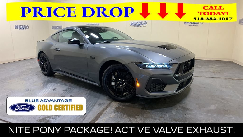 Certified 2025 Ford Mustang GT Premium w/ Mustang Nite Pony Package