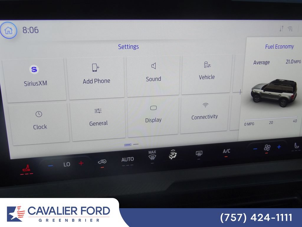 Certified 2025 Ford Bronco Sport Big Bend w/ Convenience Package AWD/4WD image 23