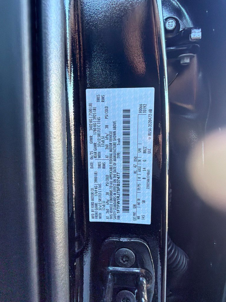 Certified 2025 Ford F150 Raptor w/ Equipment Group 803A Raptor R AWD/4WD image 60