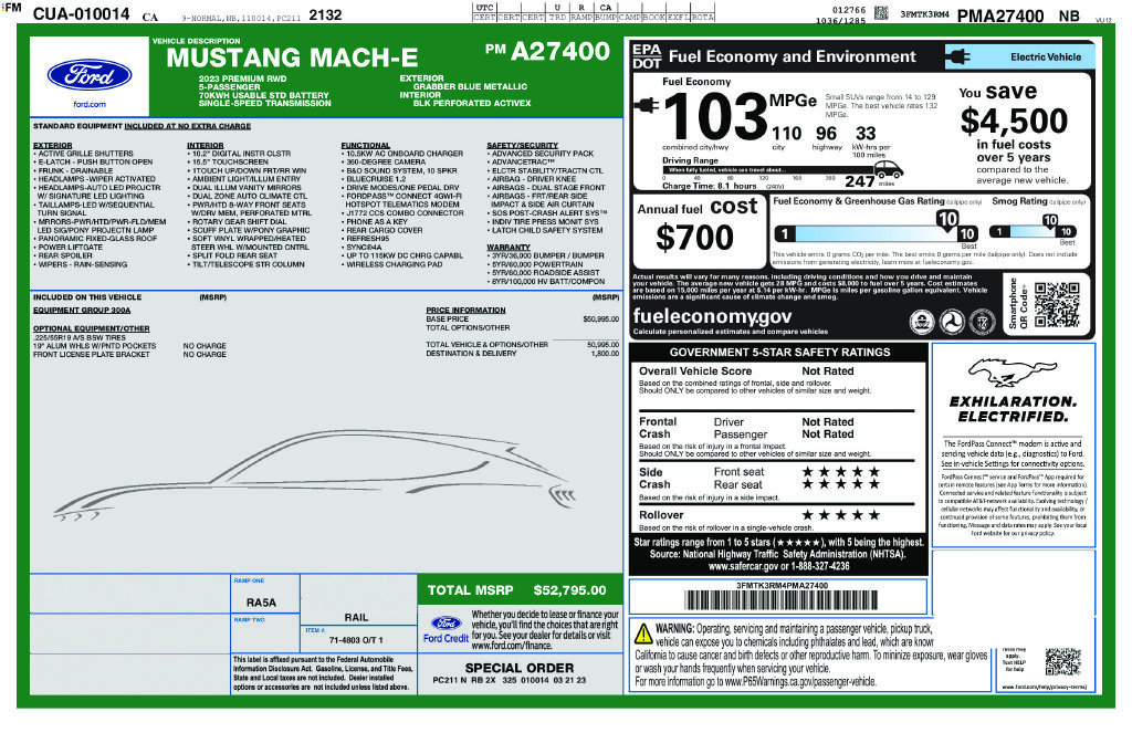 Certified 2023 Ford Mustang Mach-E Premium RWD image 10