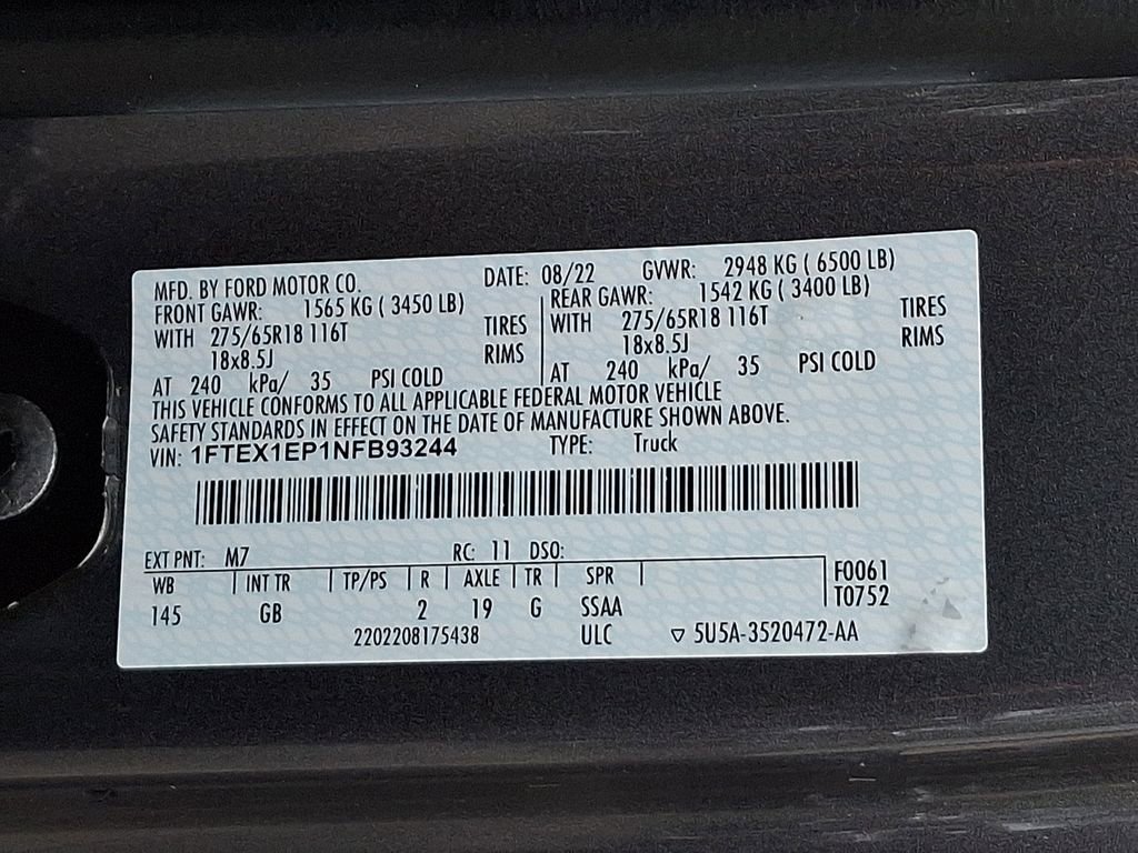 Certified 2022 Ford F150 XL w/ STX Appearance Package AWD/4WD image 28