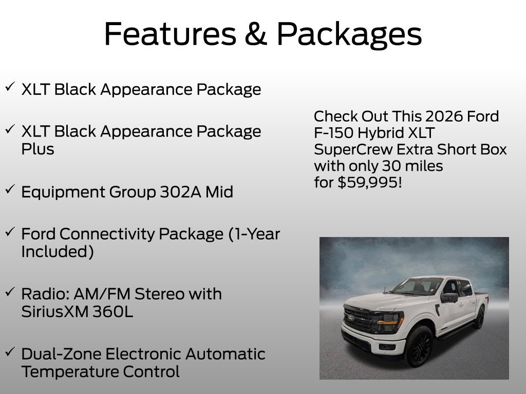 Certified 2026 Ford F150 XLT w/ Equipment Group 302A MID AWD/4WD image 4