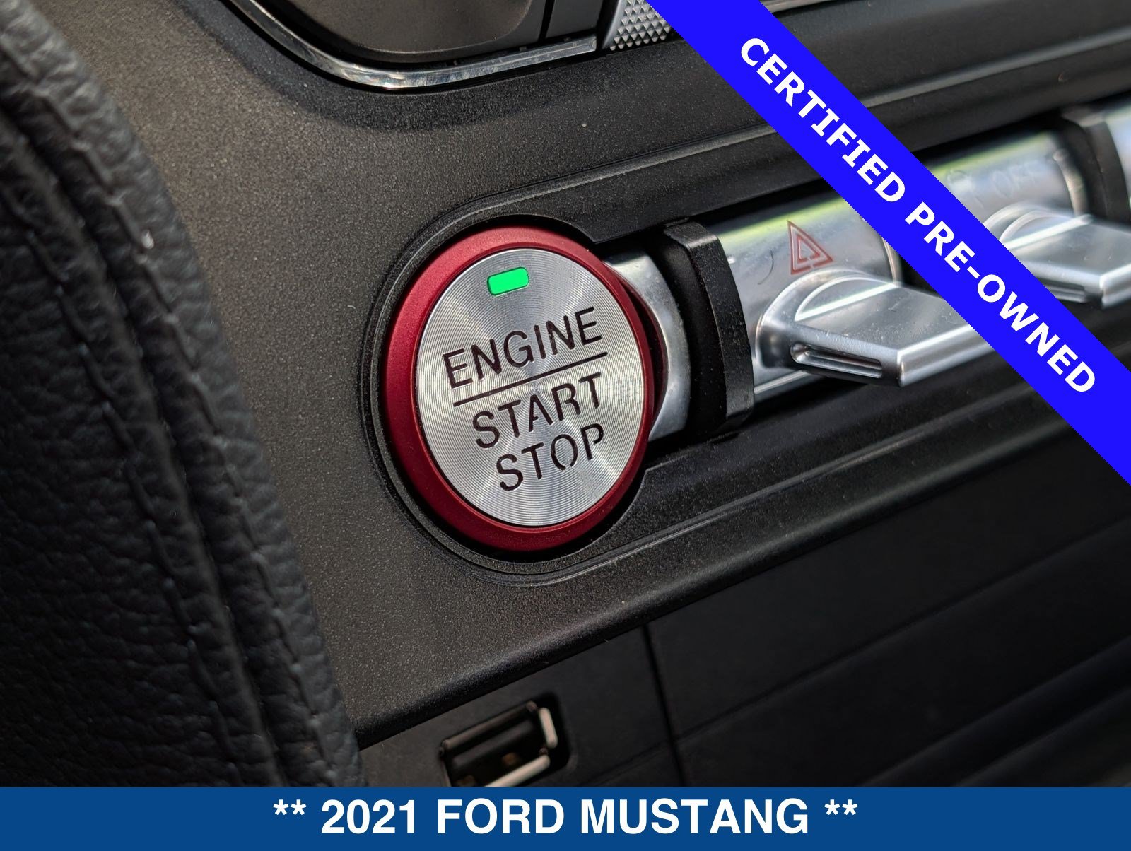 Certified 2021 Ford Mustang Premium w/ Black Accent Package RWD image 29