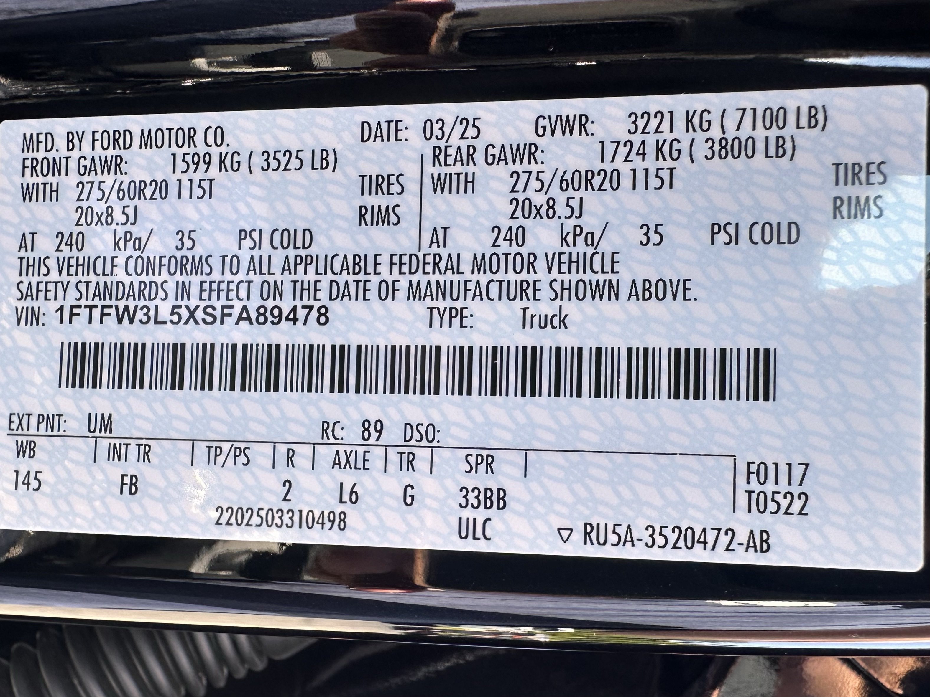 Certified 2025 Ford F150 XLT w/ Equipment Group 302A MID AWD/4WD image 31