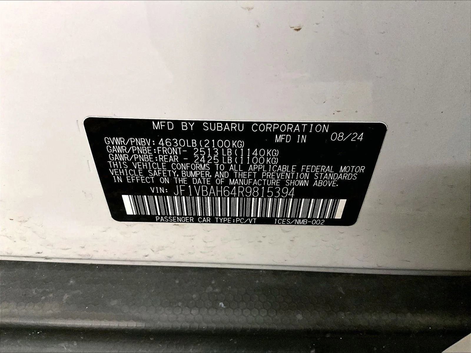 Used 2024 Subaru WRX Premium w/ Popular Package #2A AWD/4WD image 32