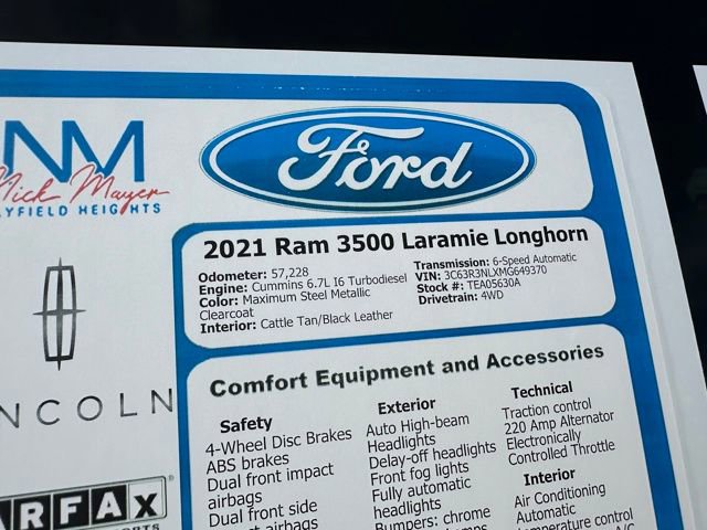 Used 2021 RAM 3500 Limited image 21