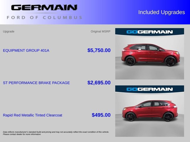 Certified 2022 Ford Edge ST w/ Equipment Group 401A AWD/4WD image 38