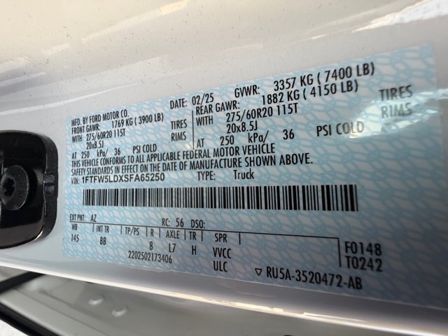 Certified 2025 Ford F150 Lariat w/ Equipment Group 502A High AWD/4WD image 22