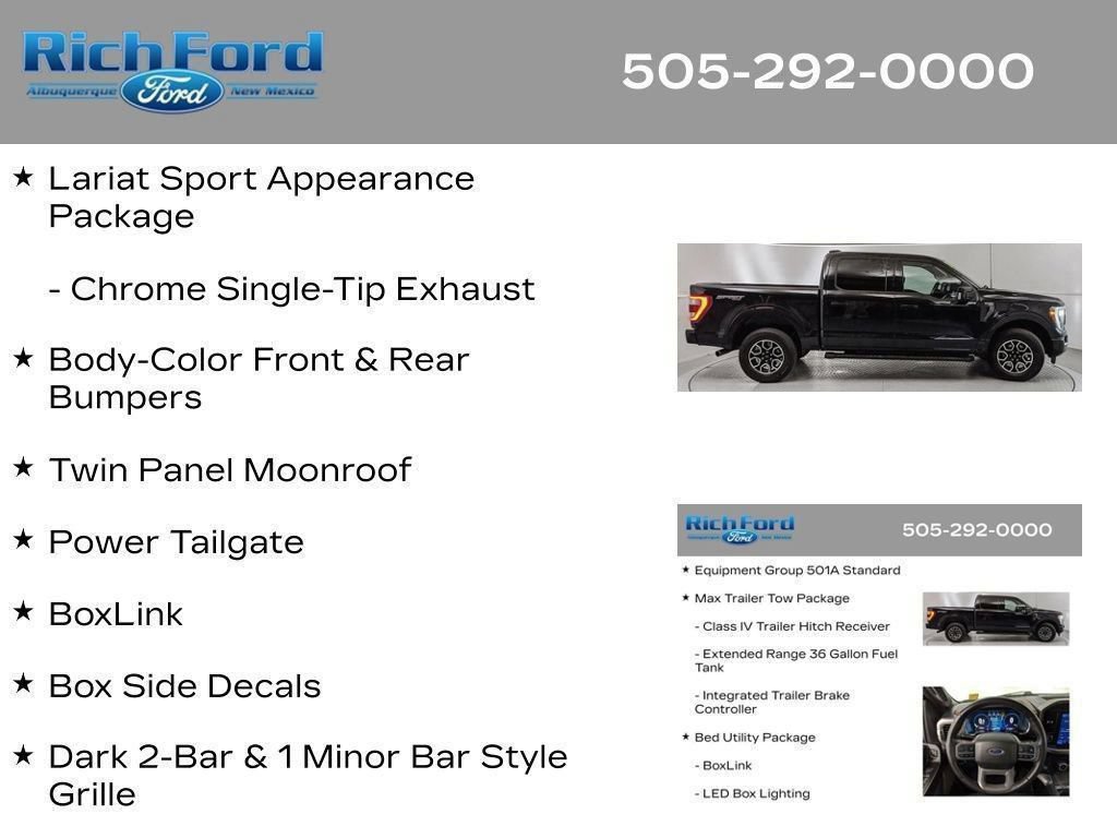 Certified 2023 Ford F150 Lariat w/ Max Trailer Tow Package AWD/4WD image 98
