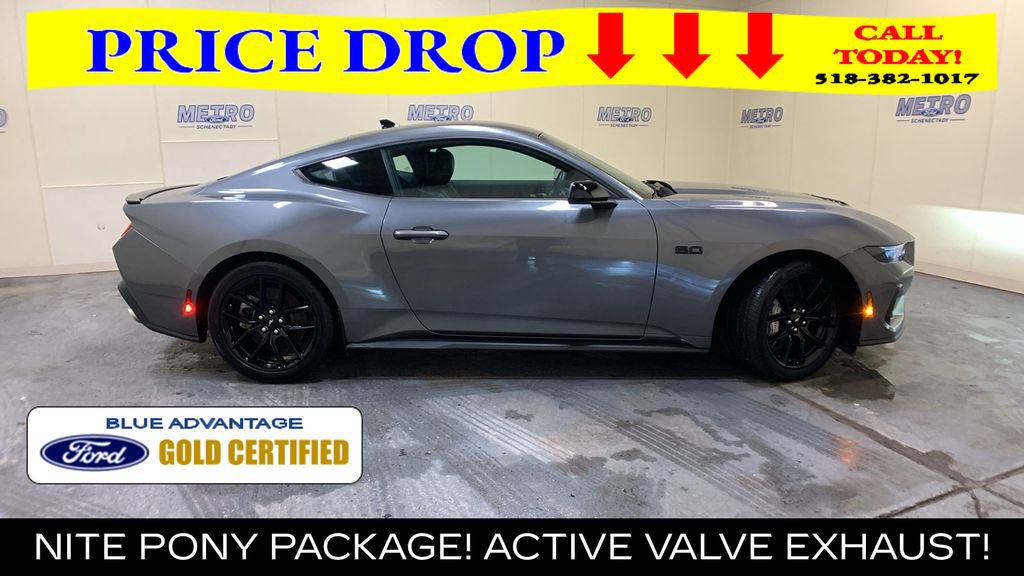 Certified 2025 Ford Mustang GT Premium w/ Mustang Nite Pony Package RWD image 2