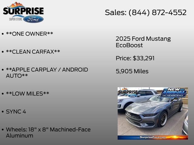 Certified 2025 Ford Mustang Coupe RWD image 7