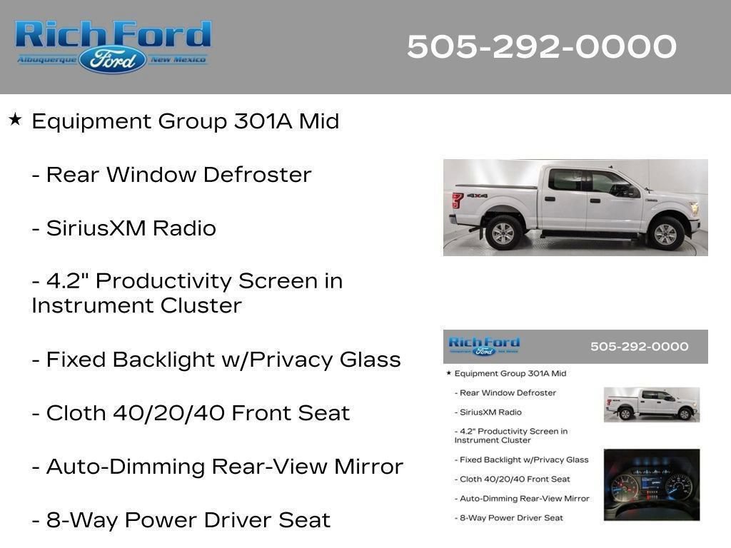 Certified 2020 Ford F150 XLT w/ Equipment Group 301A Mid AWD/4WD image 40