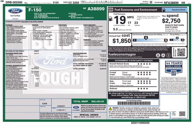 Certified 2022 Ford F150 XLT w/ Equipment Group 302A High AWD/4WD image 27