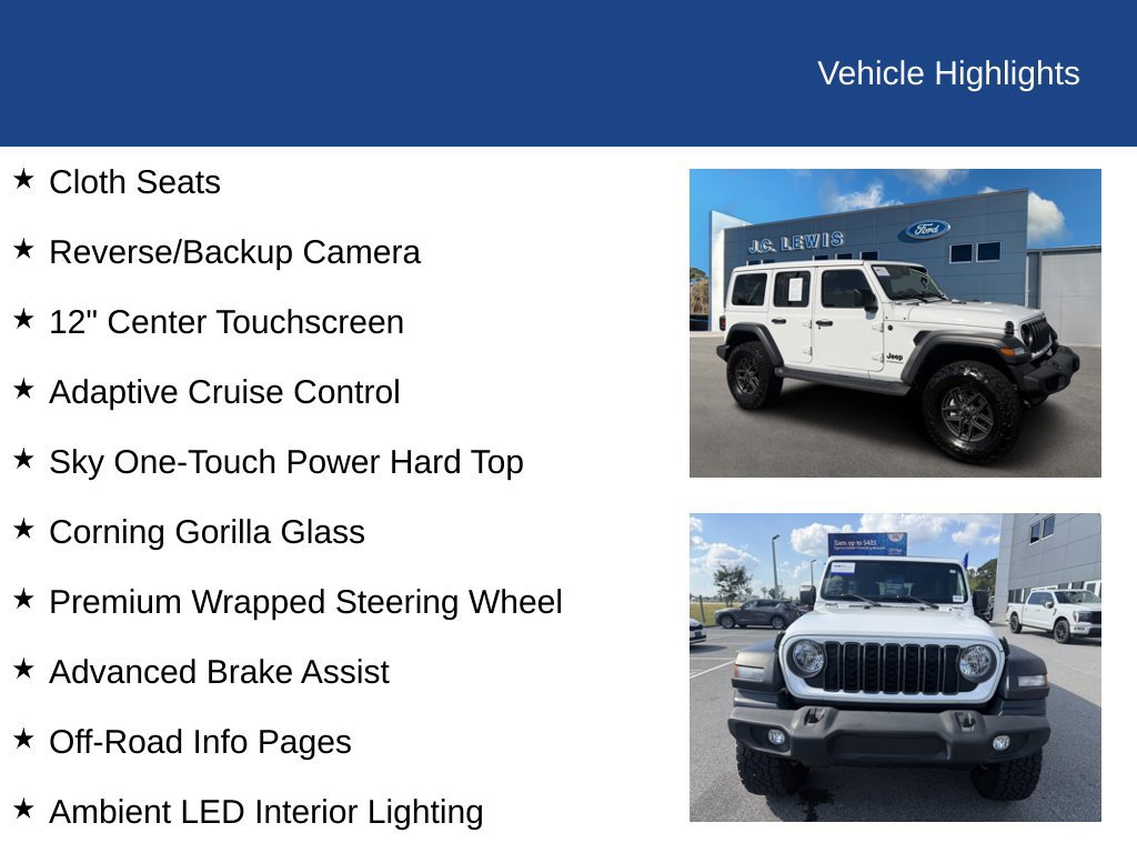 Used 2024 Jeep Wrangler Unlimited Sport AWD/4WD image 25