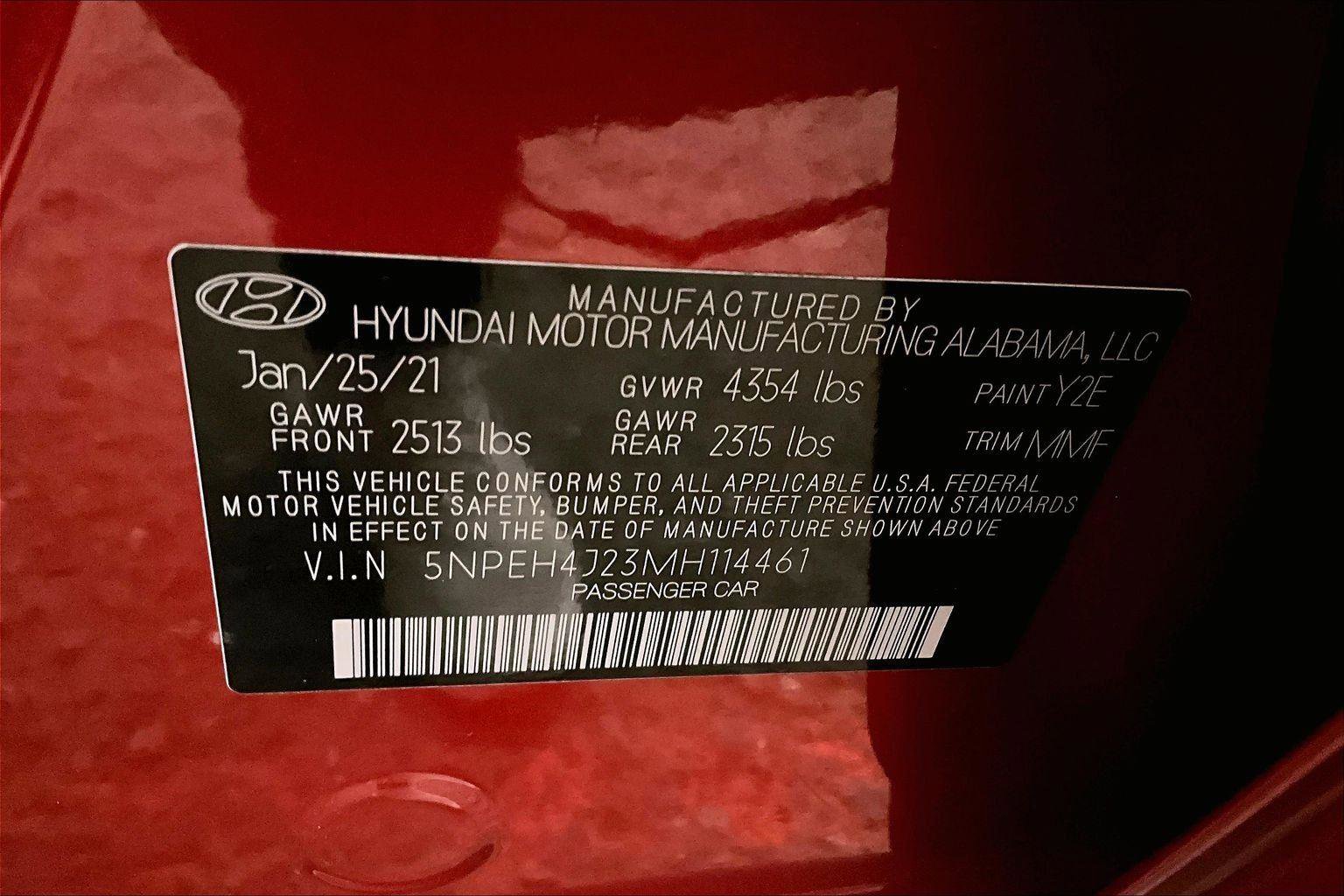 Used 2021 Hyundai Sonata Limited w/ Cargo Package image 32