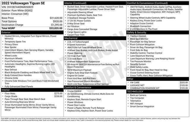 Used 2022 Volkswagen Tiguan SE image 4