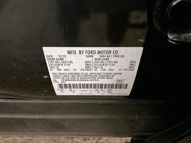 Certified 2022 Ford Explorer XLT w/ Equipment Group 202A AWD/4WD image 34