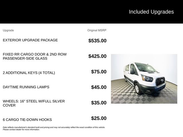 Certified 2024 Ford Transit 250 Low Roof w/ Exterior Upgrade Package RWD image 6