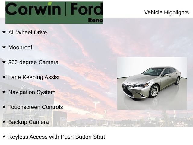 Used 2021 Lexus ES 250 w/ Accessory Package AWD/4WD image 8