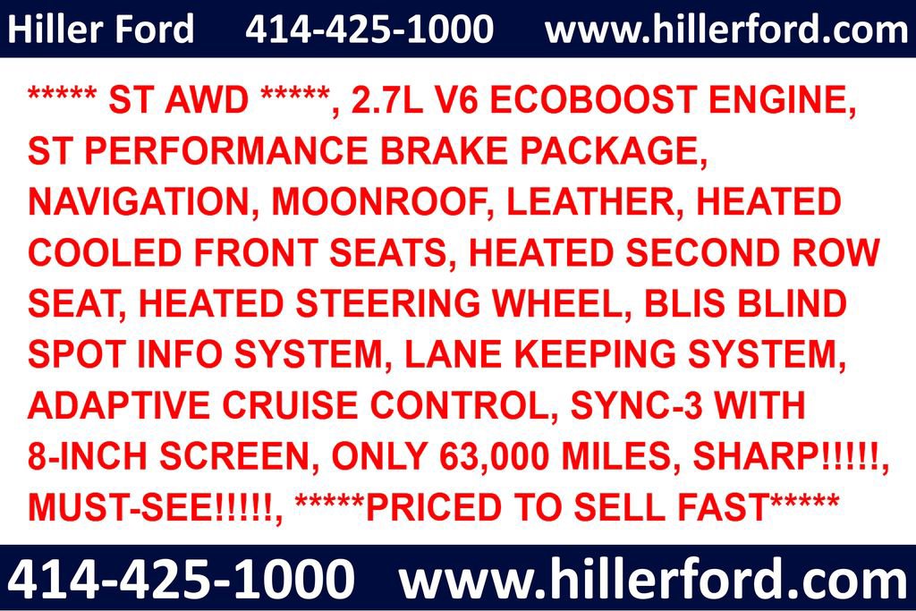 Certified 2019 Ford Edge ST w/ Equipment Group 401A AWD/4WD image 2