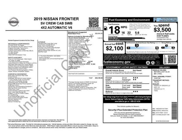 Used 2019 Nissan Frontier SV w/ Value Truck Package RWD image 38