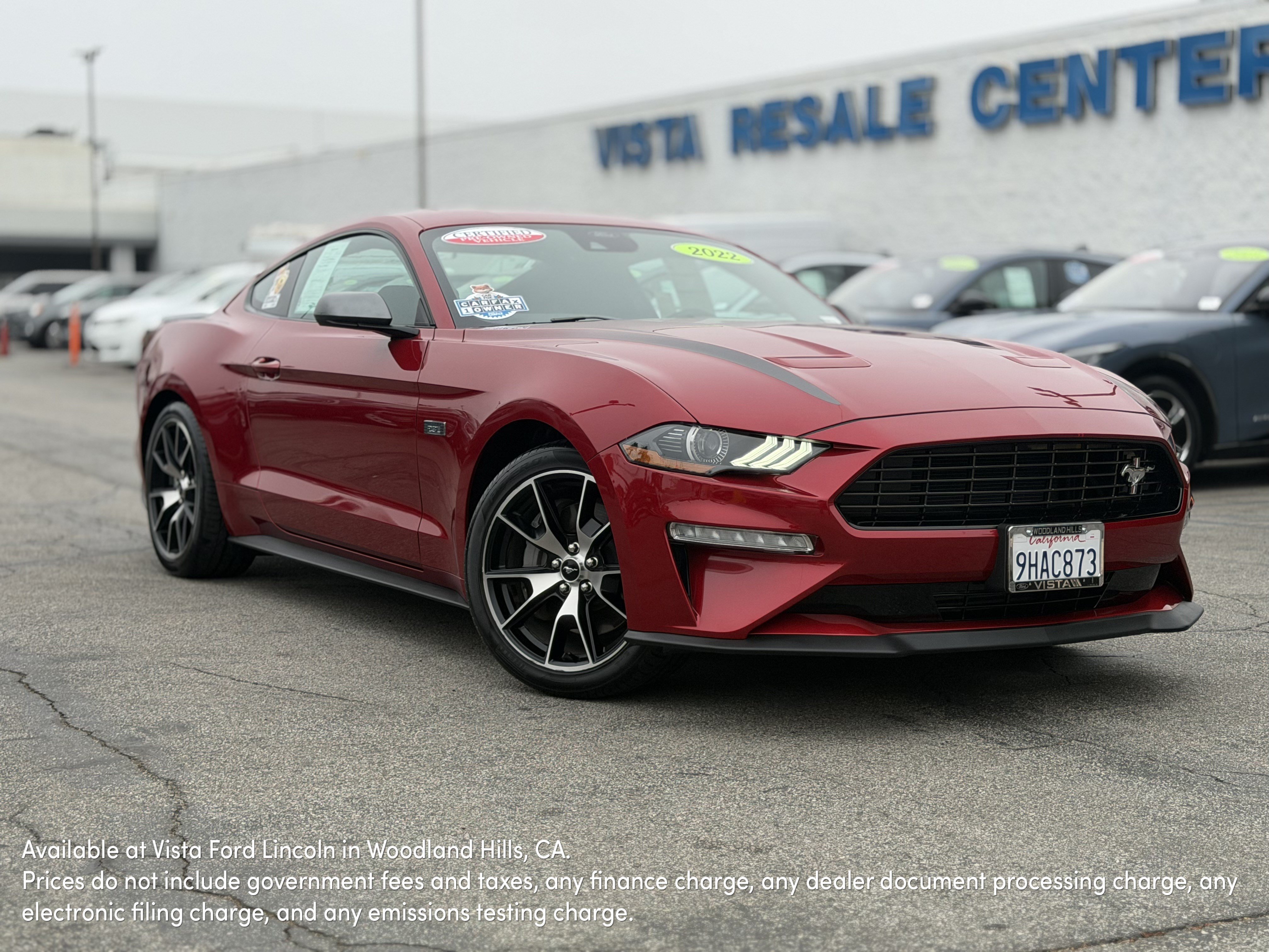 Certified 2022 Ford Mustang Coupe w/ 2.3L High Performance Package RWD image 1