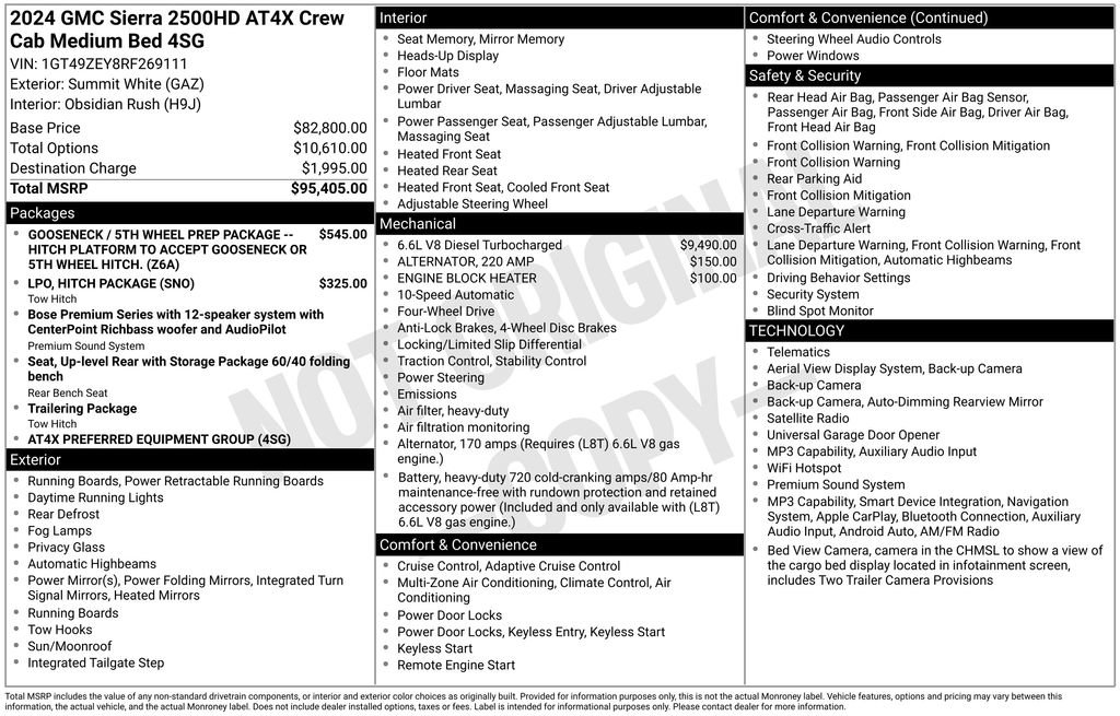 Used 2024 GMC Sierra 2500 AT4X AWD/4WD image 27