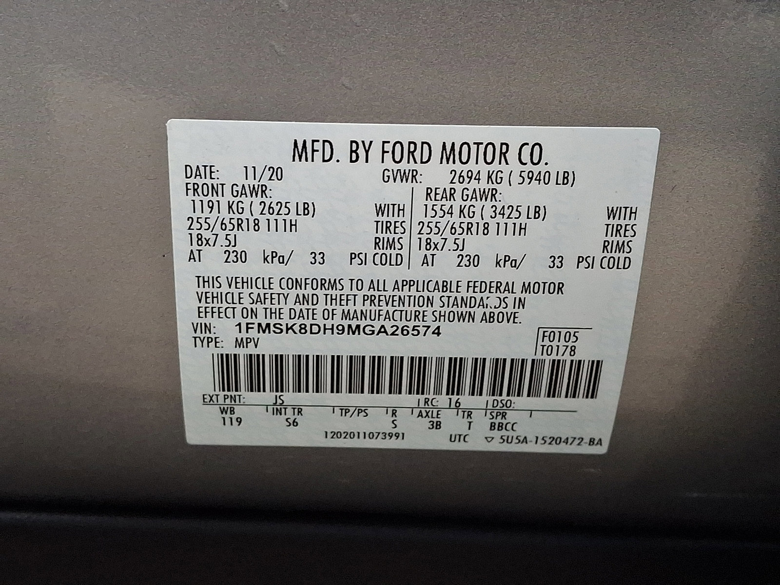 Certified 2021 Ford Explorer XLT w/ Equipment Group 202A image 27