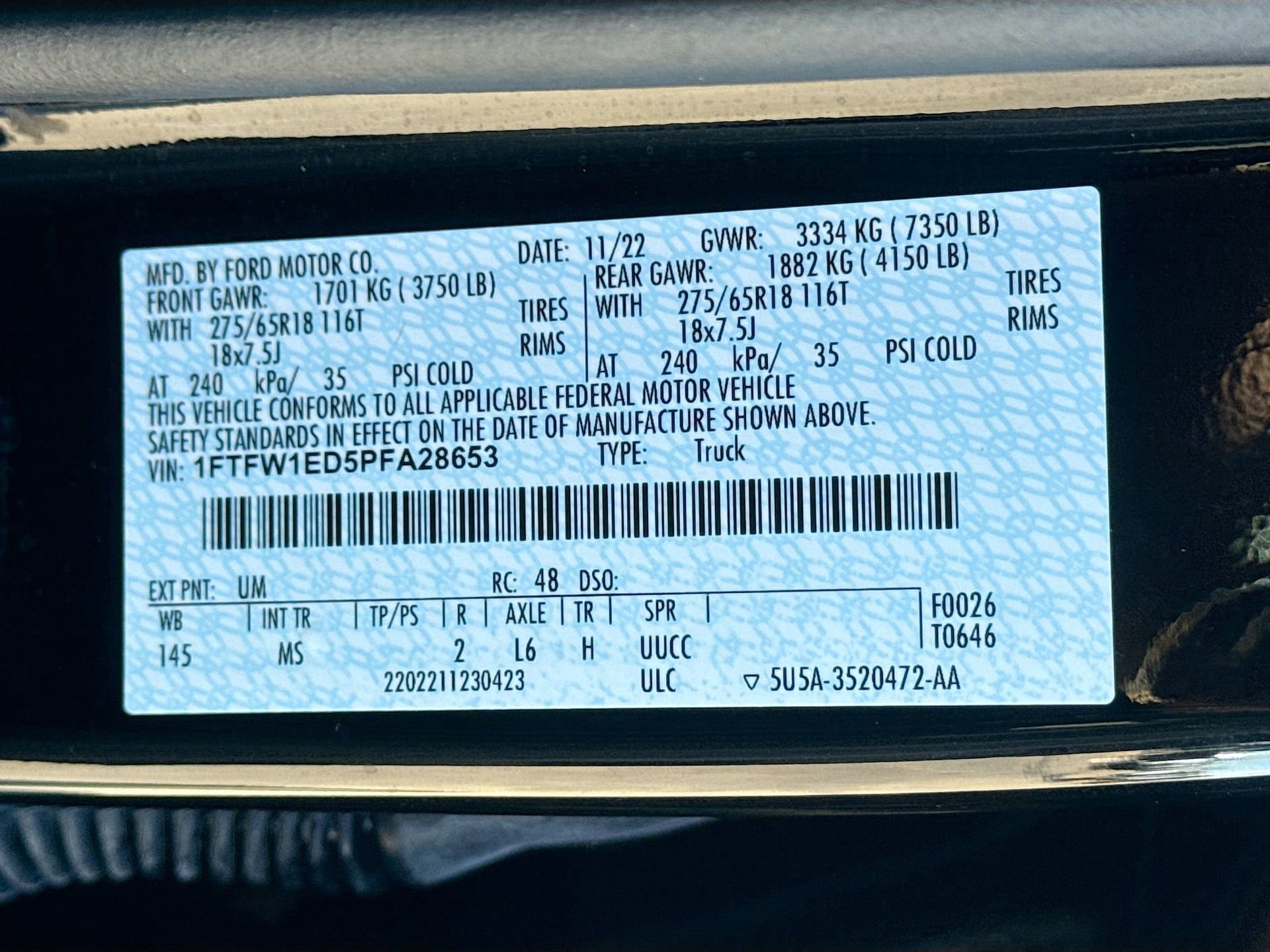 Certified 2023 Ford F150 XLT w/ Equipment Group 302A High image 36