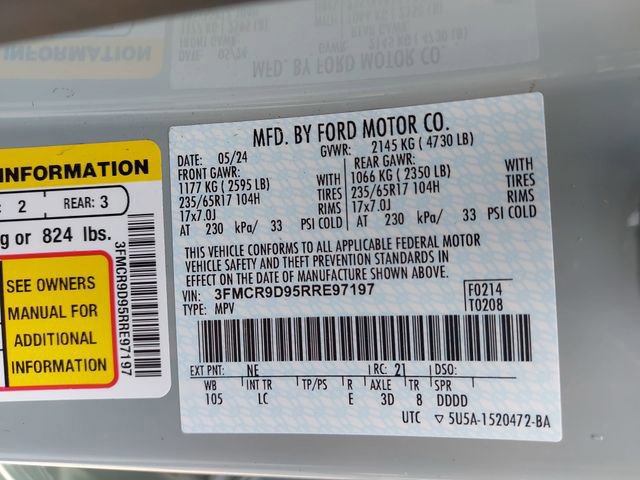Certified 2024 Ford Bronco Sport Badlands AWD/4WD image 32