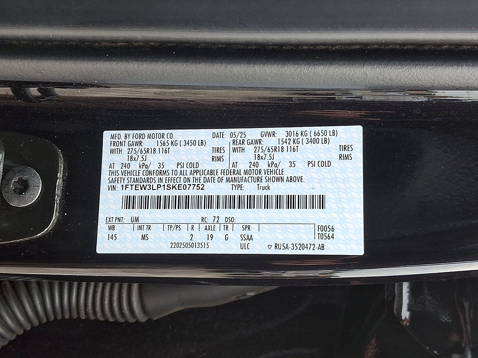 Certified 2025 Ford F150 XLT w/ Equipment Group 301A Standard AWD/4WD image 27