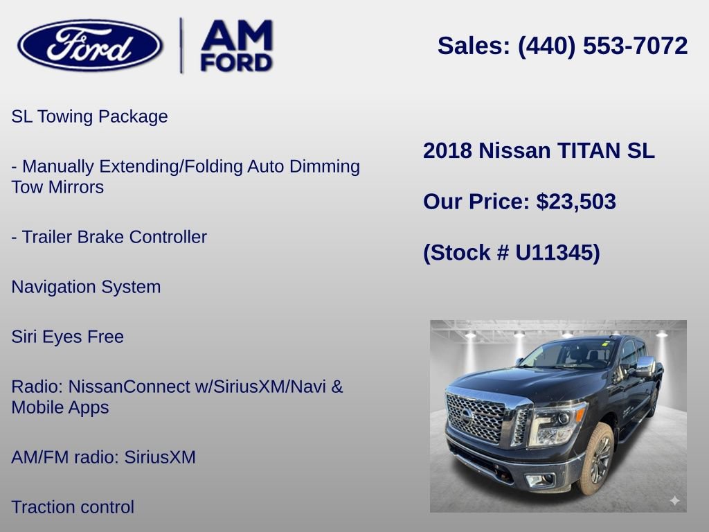 Used 2018 Nissan Titan SL w/ Texas Titan Edition AWD/4WD image 12