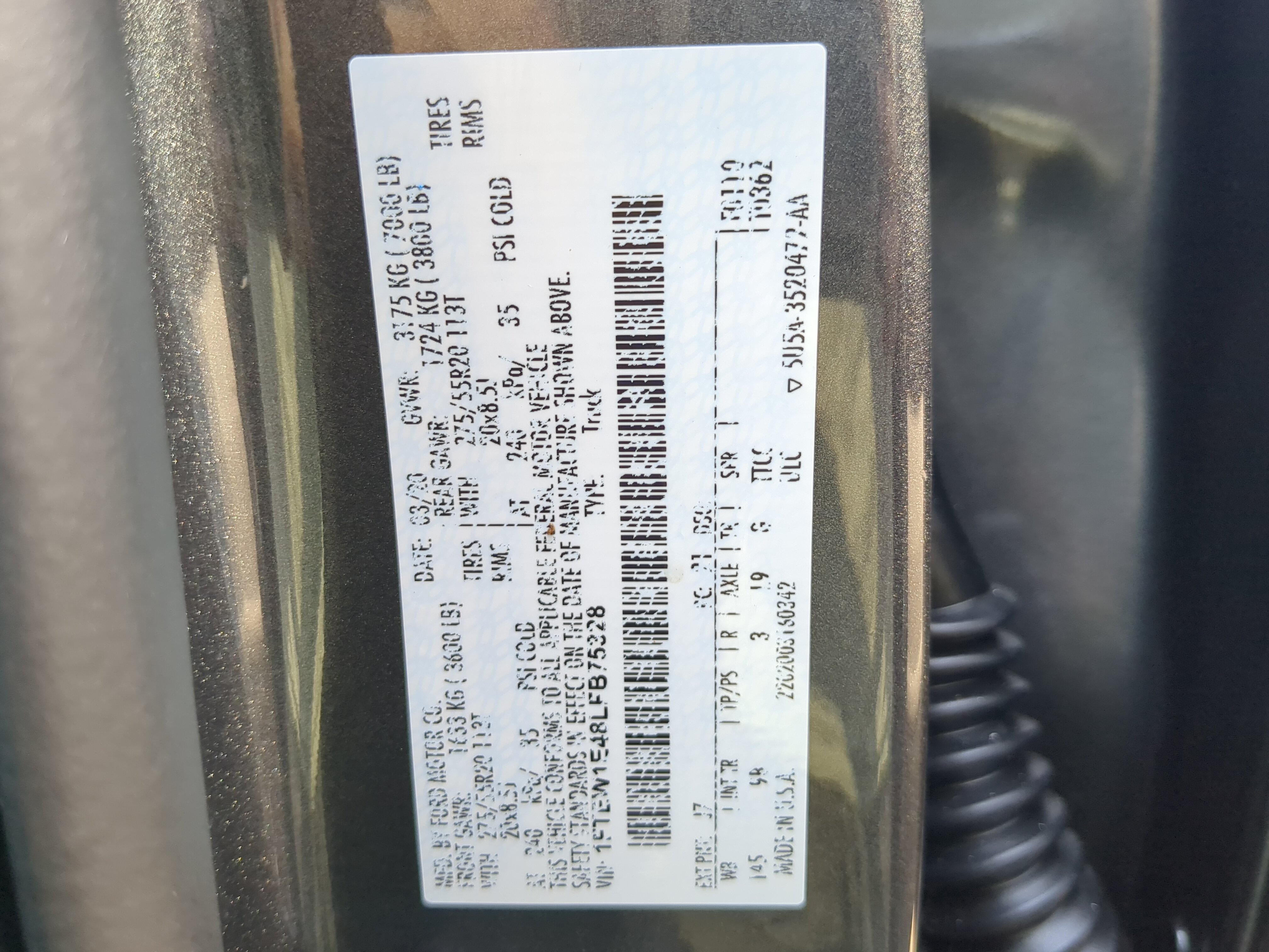 Certified 2020 Ford F150 Platinum w/ Equipment Group 701A Luxury AWD/4WD image 28