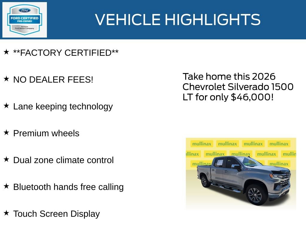 Used 2026 Chevrolet Silverado 1500 LT w/ Z71 Off-Road Package AWD/4WD image 12