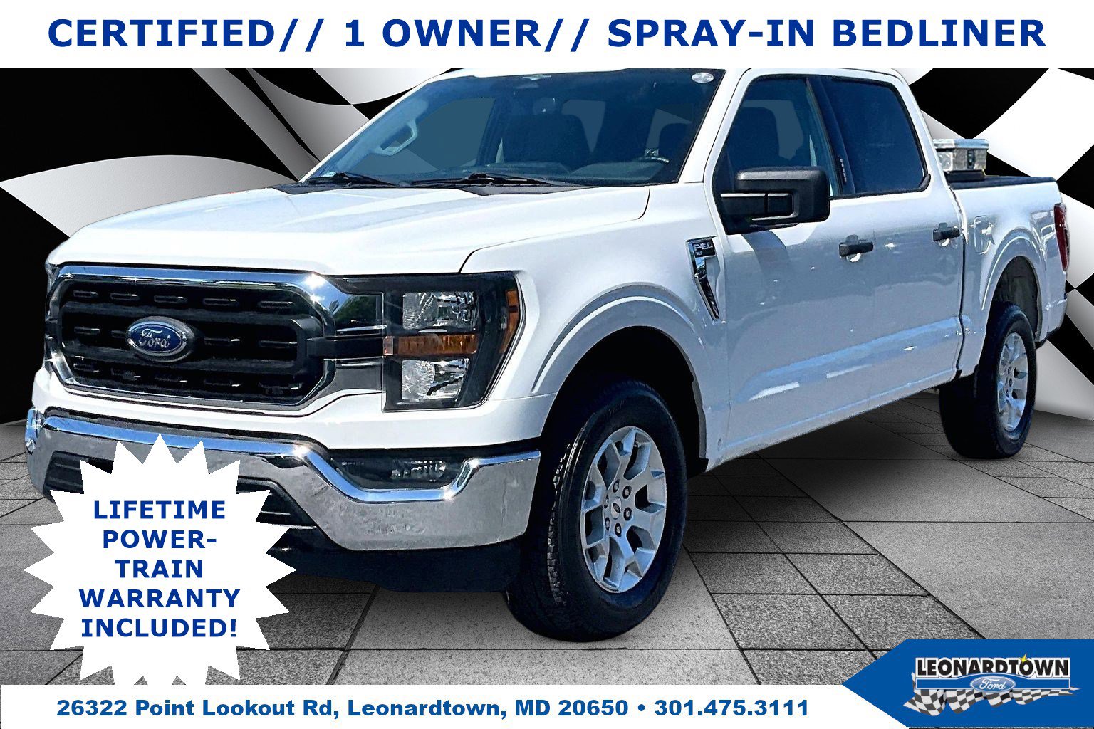 Certified 2023 Ford F150 XLT w/ Equipment Group 301A Mid