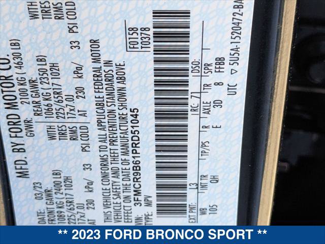 Certified 2023 Ford Bronco Sport Big Bend image 22